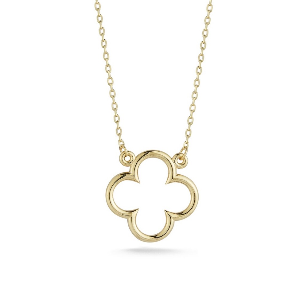 14K Clover Necklace